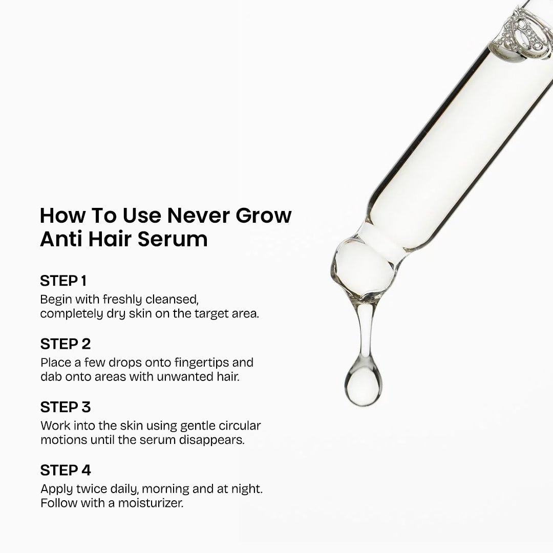 Never Grow Hair Serum - Skin Sciences